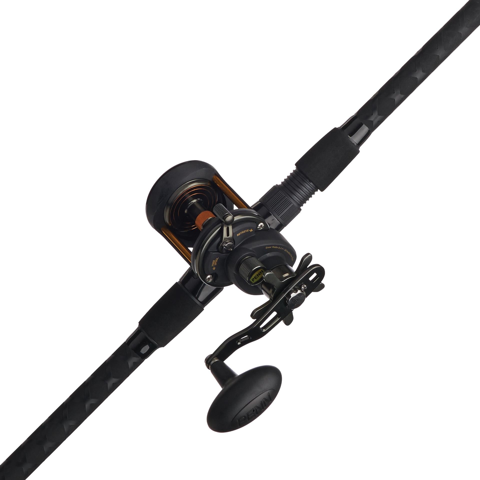 PENN Squall Lever Drag/Offshore Angler Ocean Master OMSU Stand-Up Rod and  Reel Combo