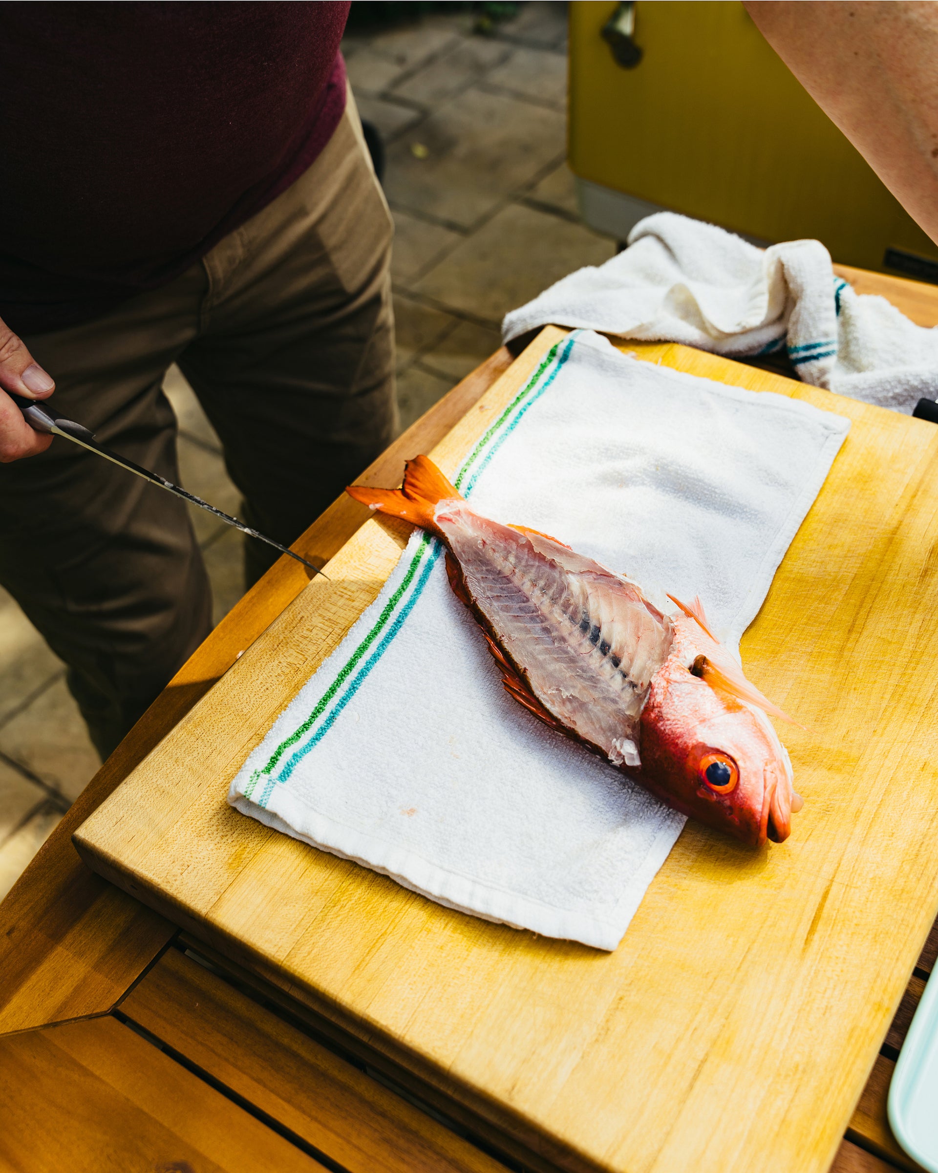 Chef John Ondo Preparing the Catch