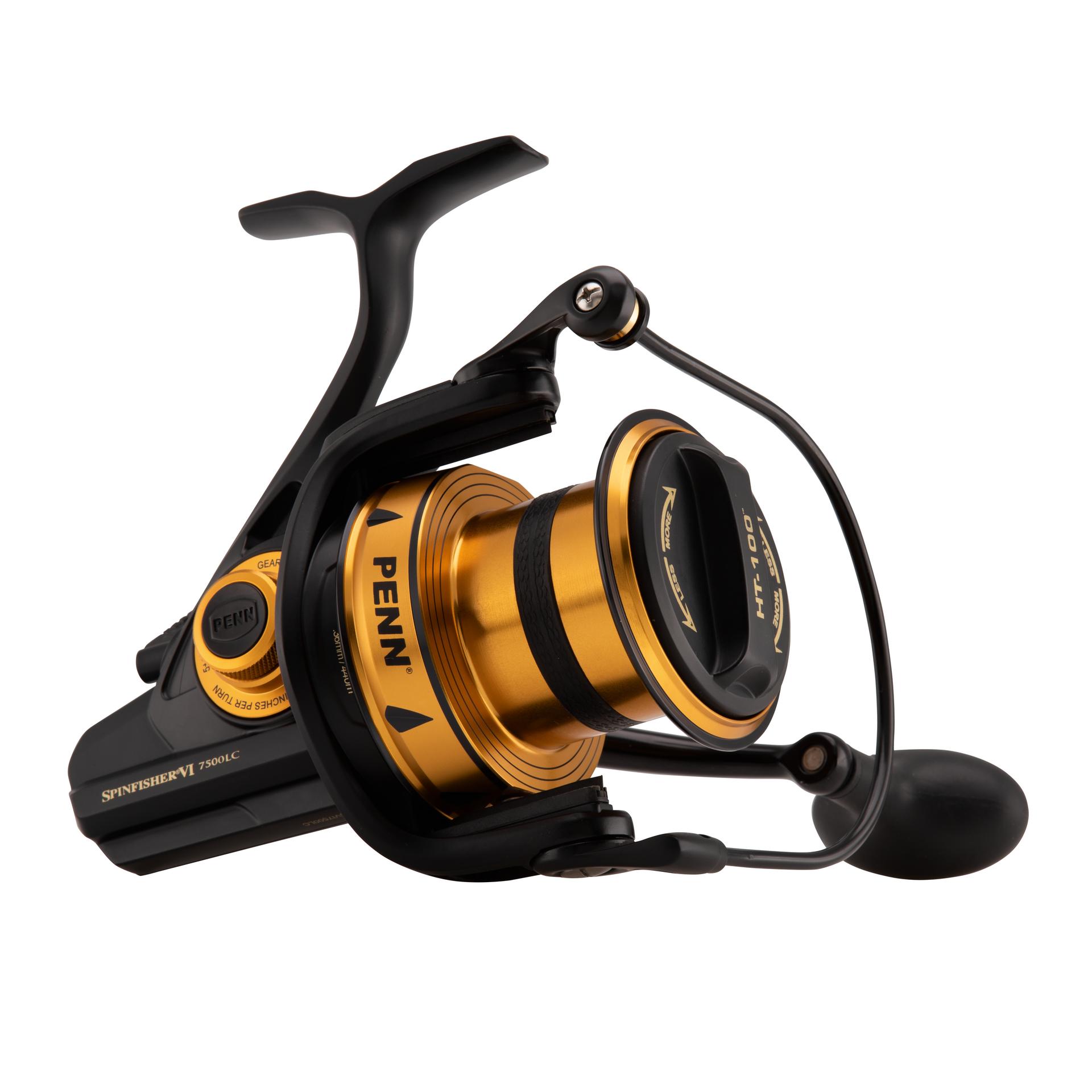 Penn Spinfisher VI Long Cast Spinning Fishing Reel´ Black Gold´ 7500
