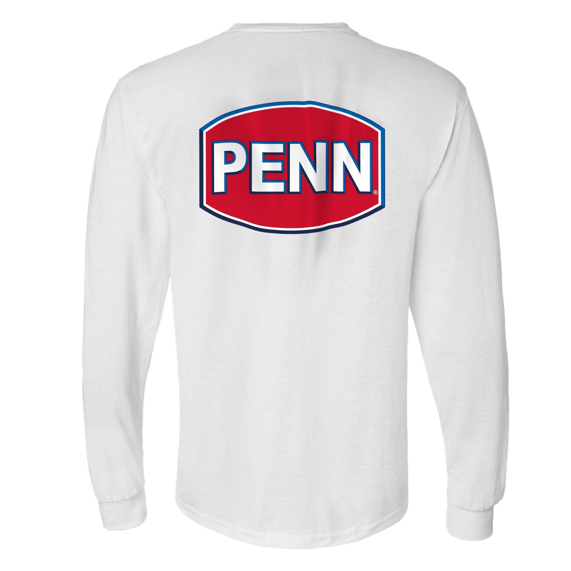 Logo Long Sleeve T-Shirt - White, XXL - Penn Fishing