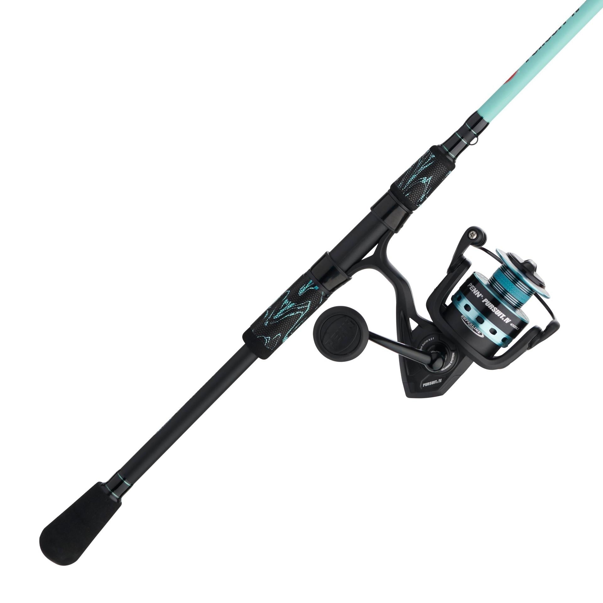 PENN 7' Pursuit IV 3-Piece Travel Fishing Rod and Reel Spinning Combo 