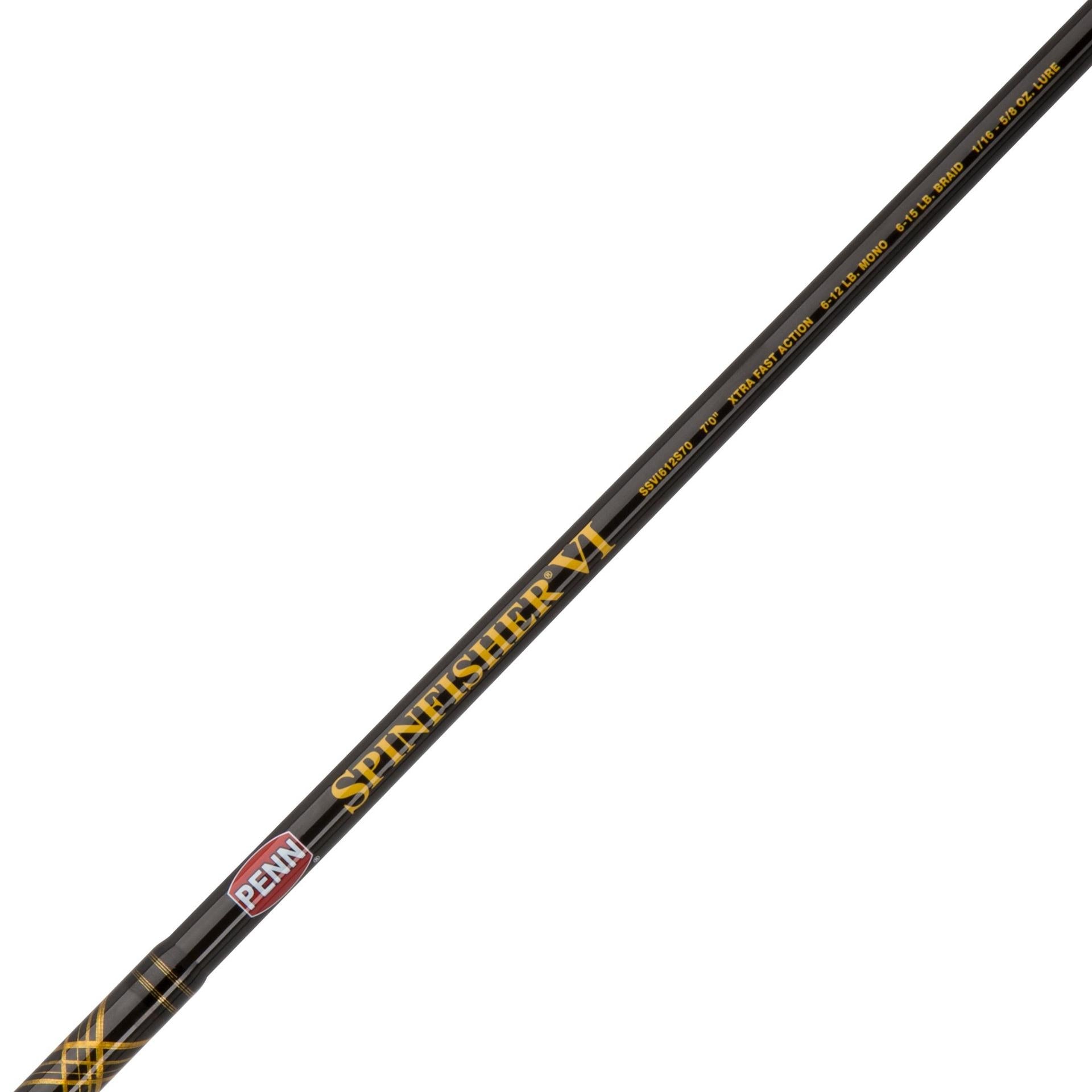 PENN 6'6” Battle III Fishing Rod and Reel Spinning Combo 