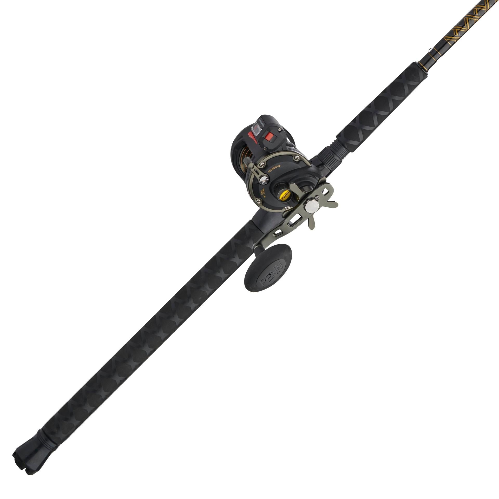 PENN 6'6 Squall II Level Wind Rod and Reel Fishing Combo 