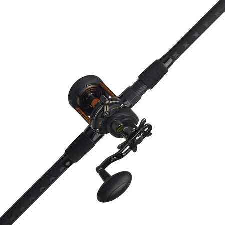 PENN 6'6 Squall II Level Wind Saltwater Rod and Reel Fishing Combo,  1-Piece Fishing Rod, Black/Gold : Sports & Outdoors 