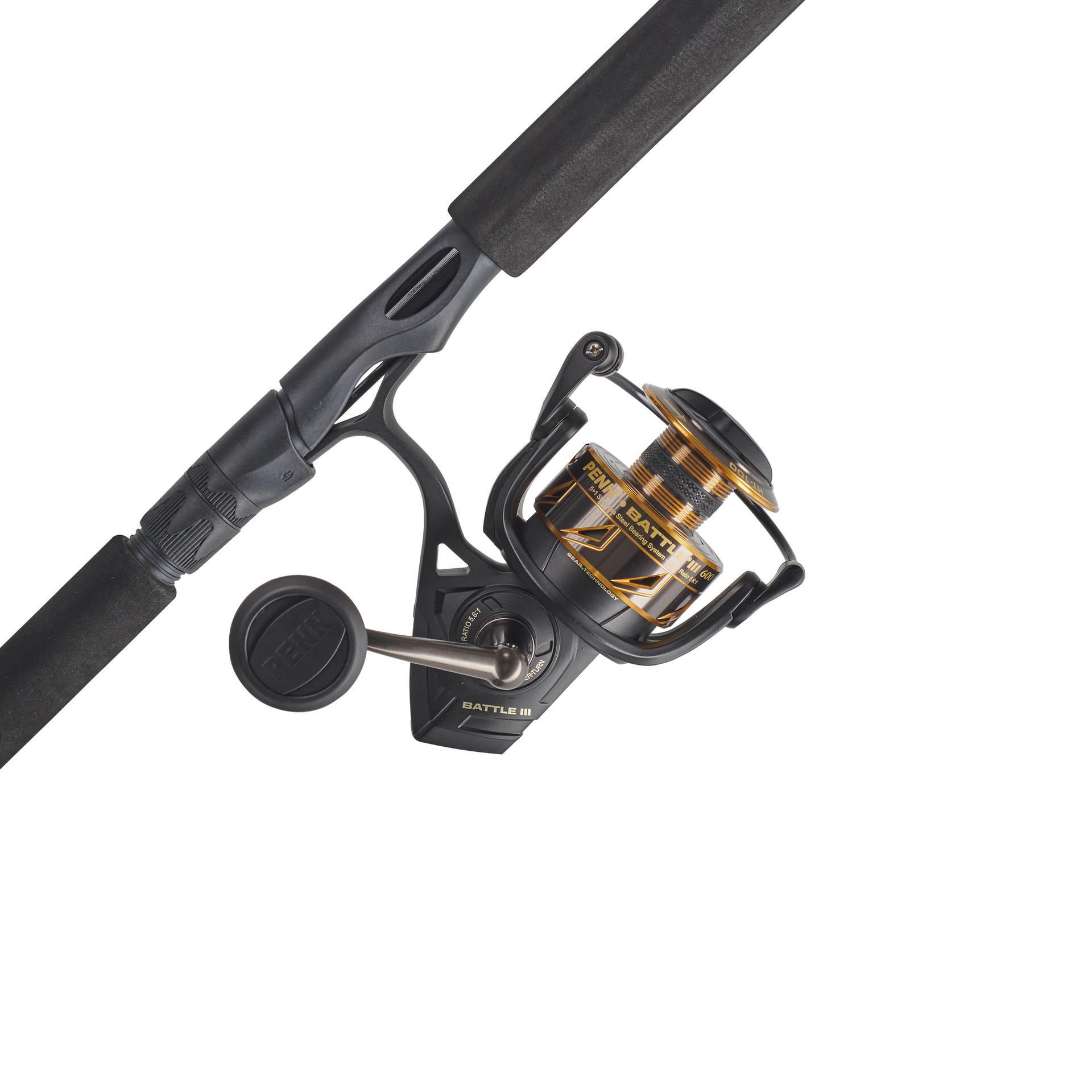 Fishing Pole Spinning Reels, Ice Fishing Rod Reel Hooks Combo 3 Section  Carbon Fishing Tackle for Travel Saltwater Fishing